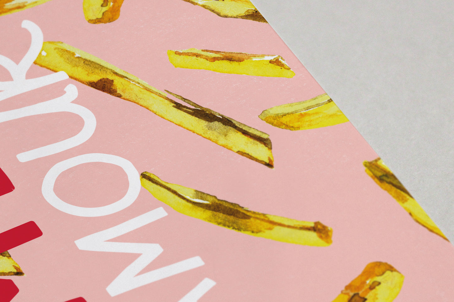 Pommes Postkarte