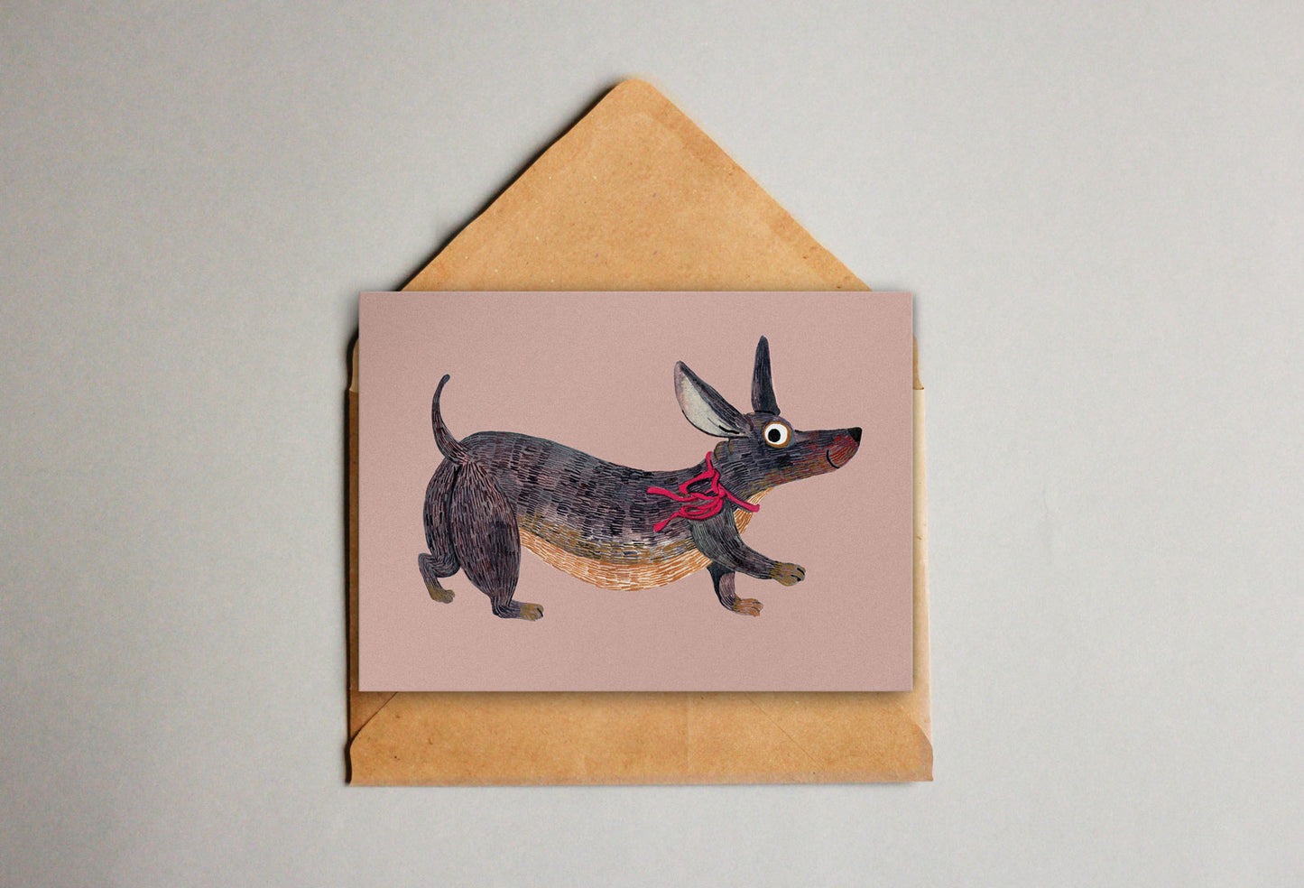 Postkarte Dackel