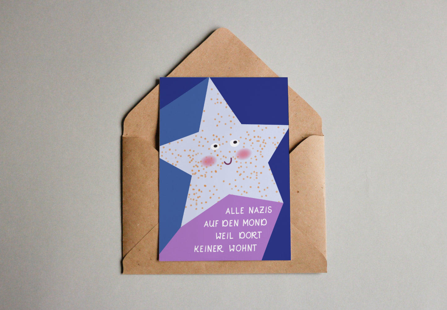 Postkarte Mond Nazis