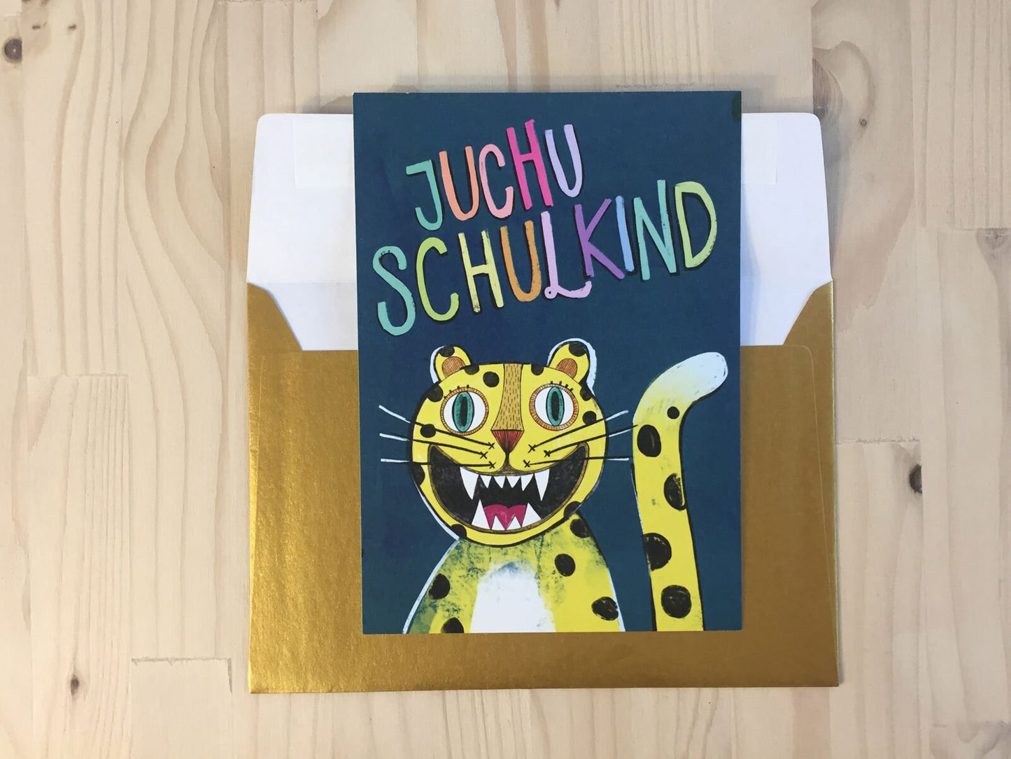 Postkarte Schulkind