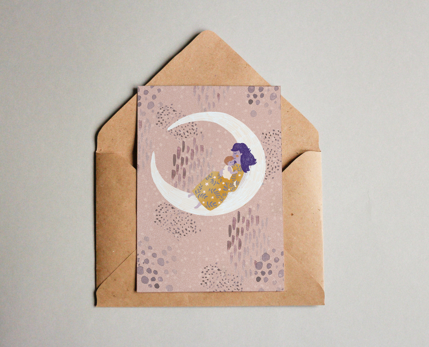 Postkarte Mama Kuvert