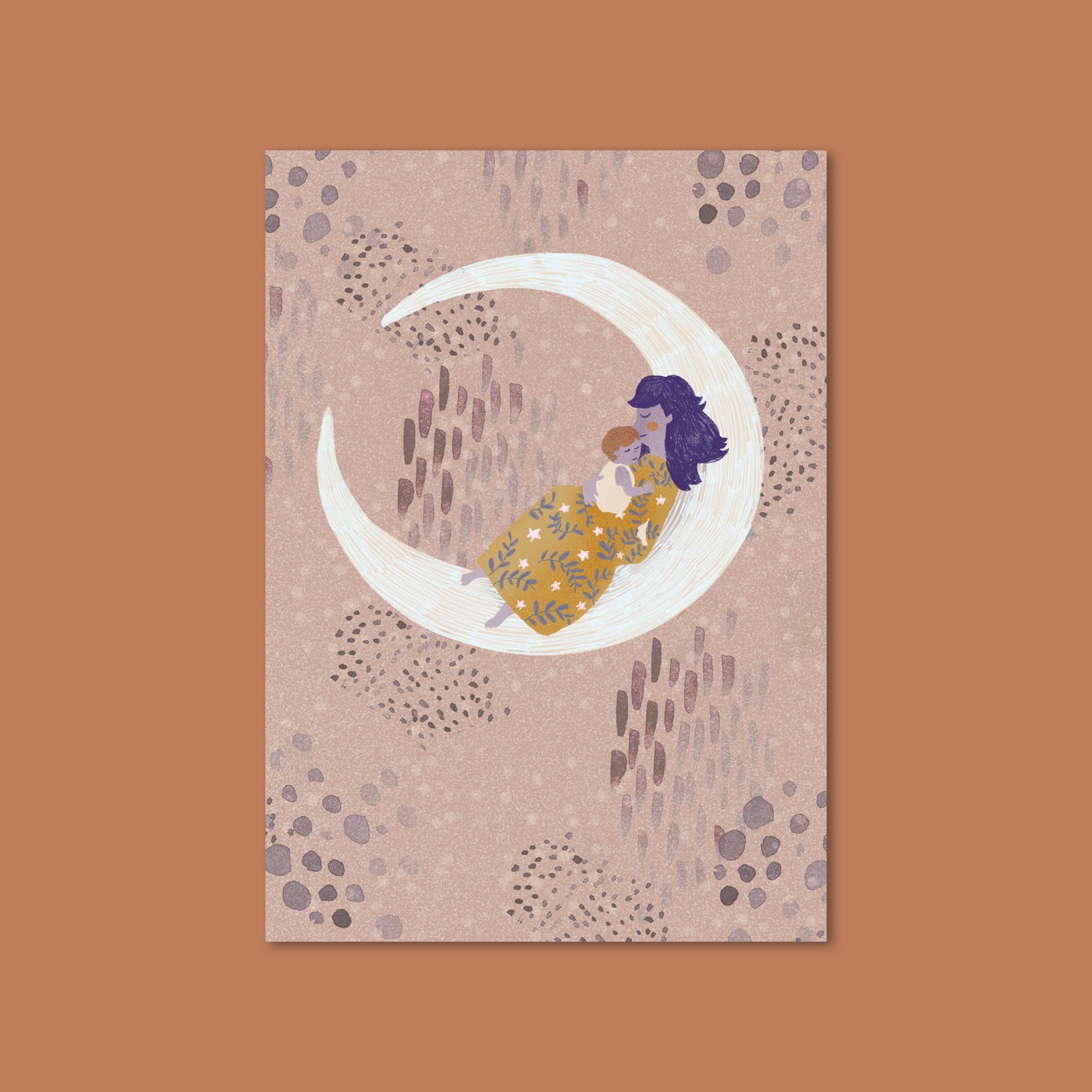 Postkarte Mama Illustration