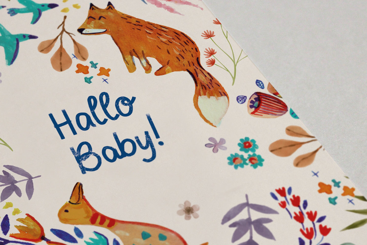 Postkarte Hallo Baby!