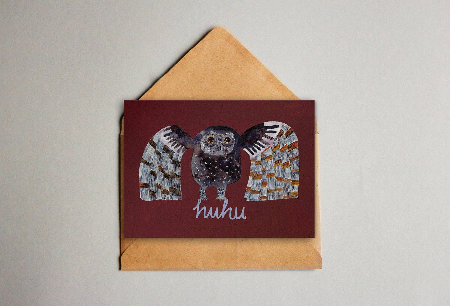 Postkarte Eule