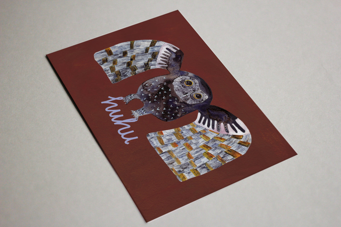 Postkarte Eule