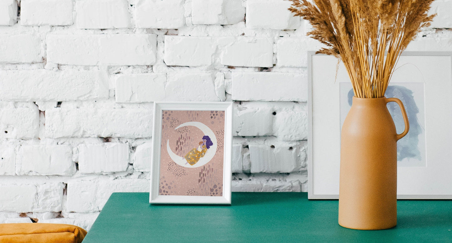 Postkarte Mama gerahmt