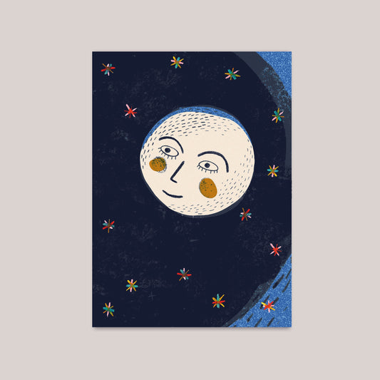 Postkarte Mond
