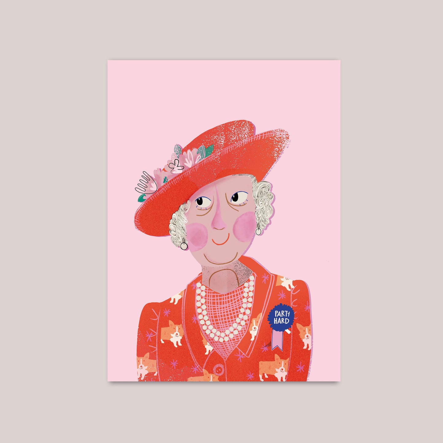 Queen Postkarte