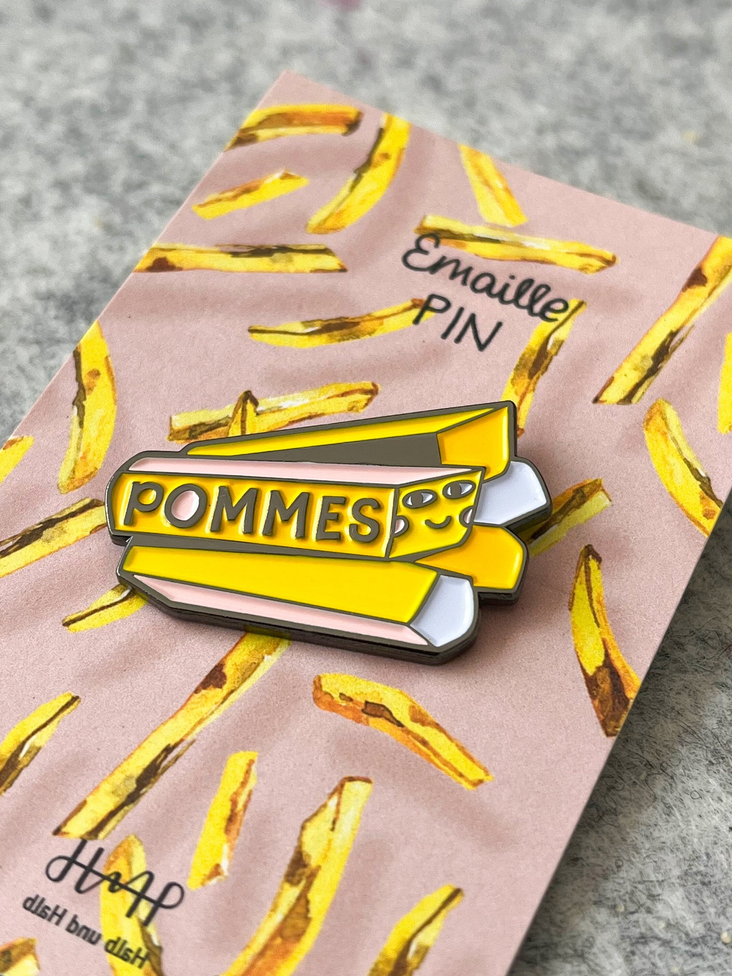 Emaillepin Pommes Fritten Softemaille