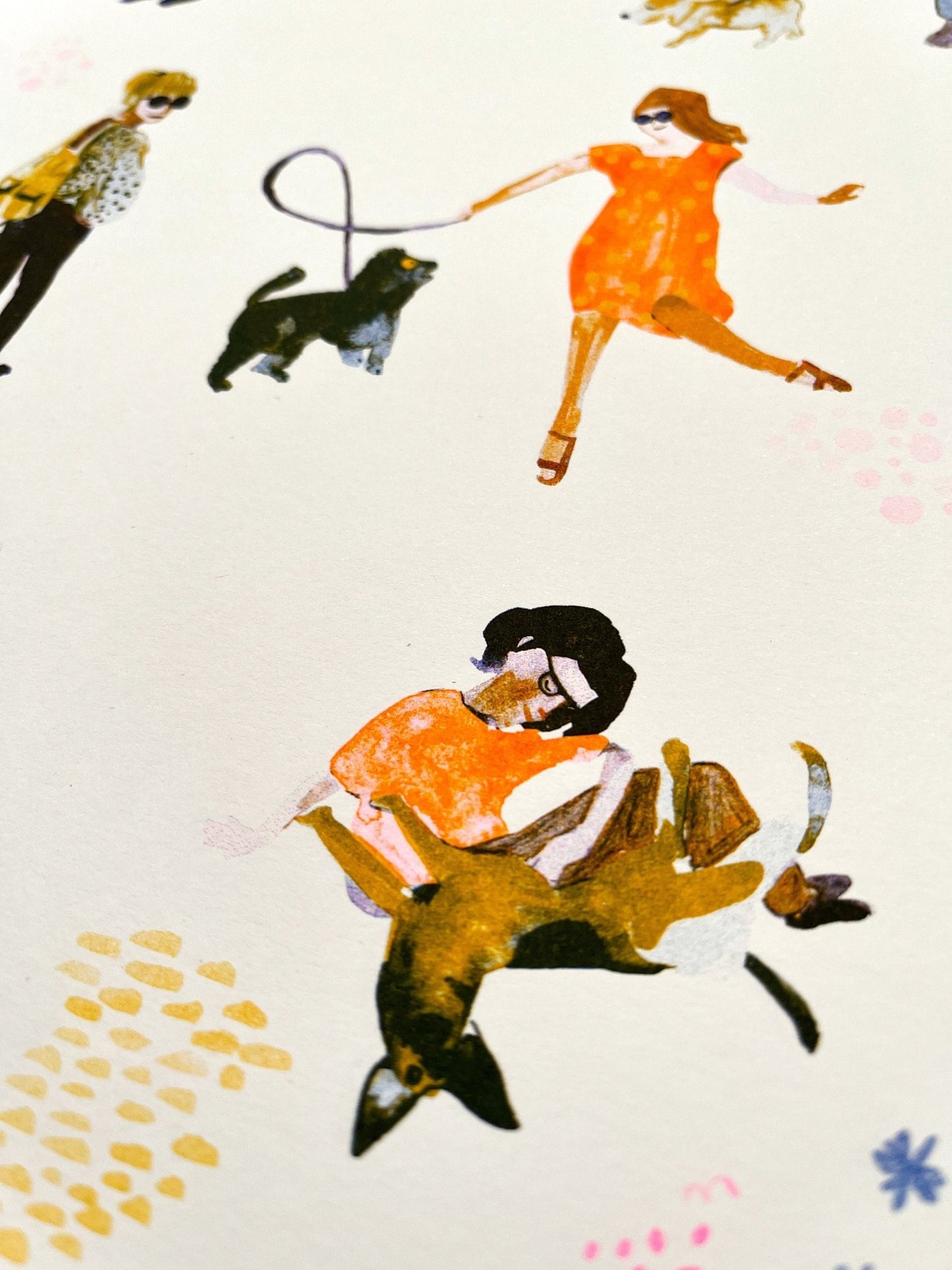 Riso Print Dogwalk Risografie - Halber Hahn