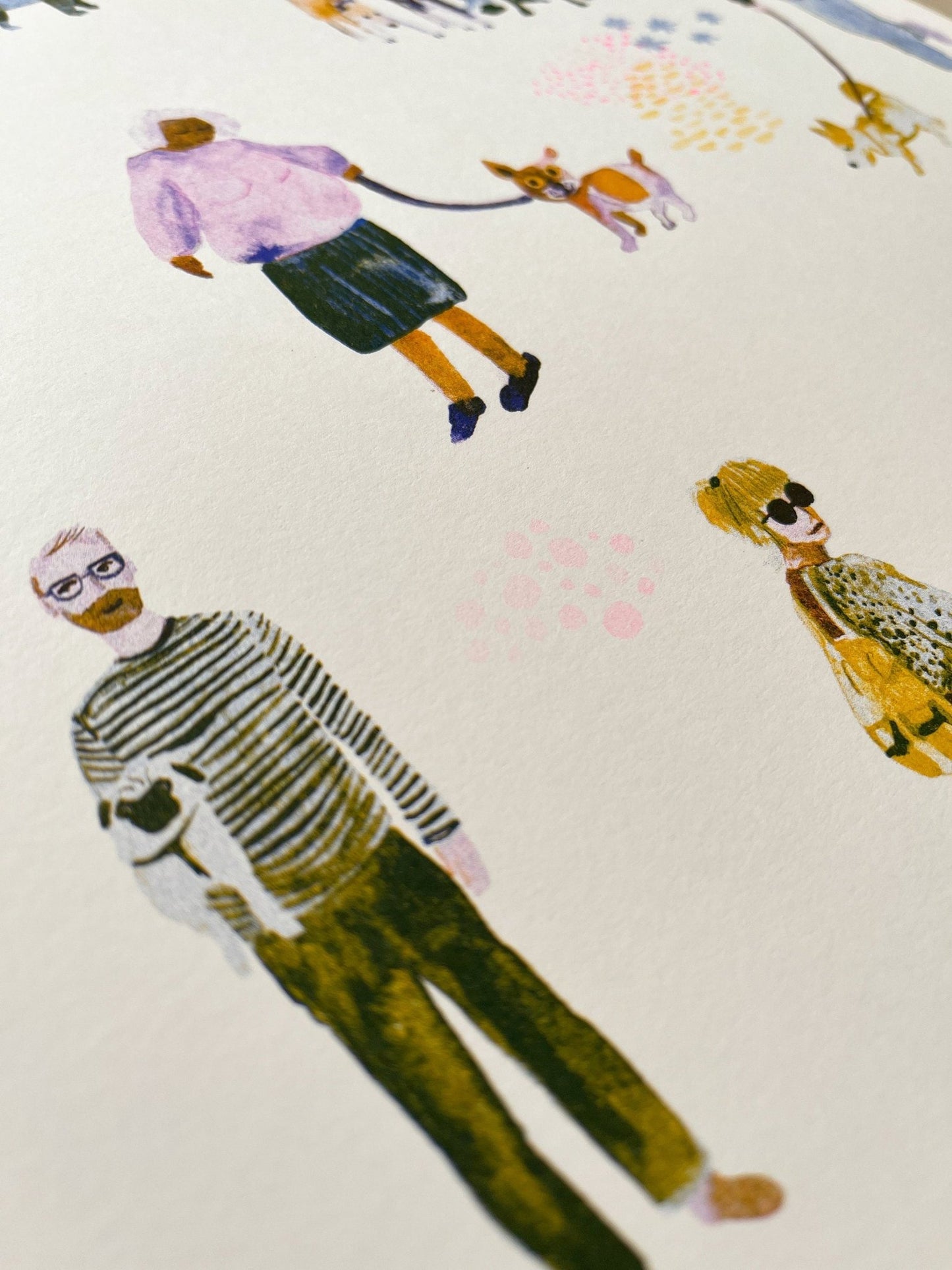 Riso Print Dogwalk Risografie - Halber Hahn
