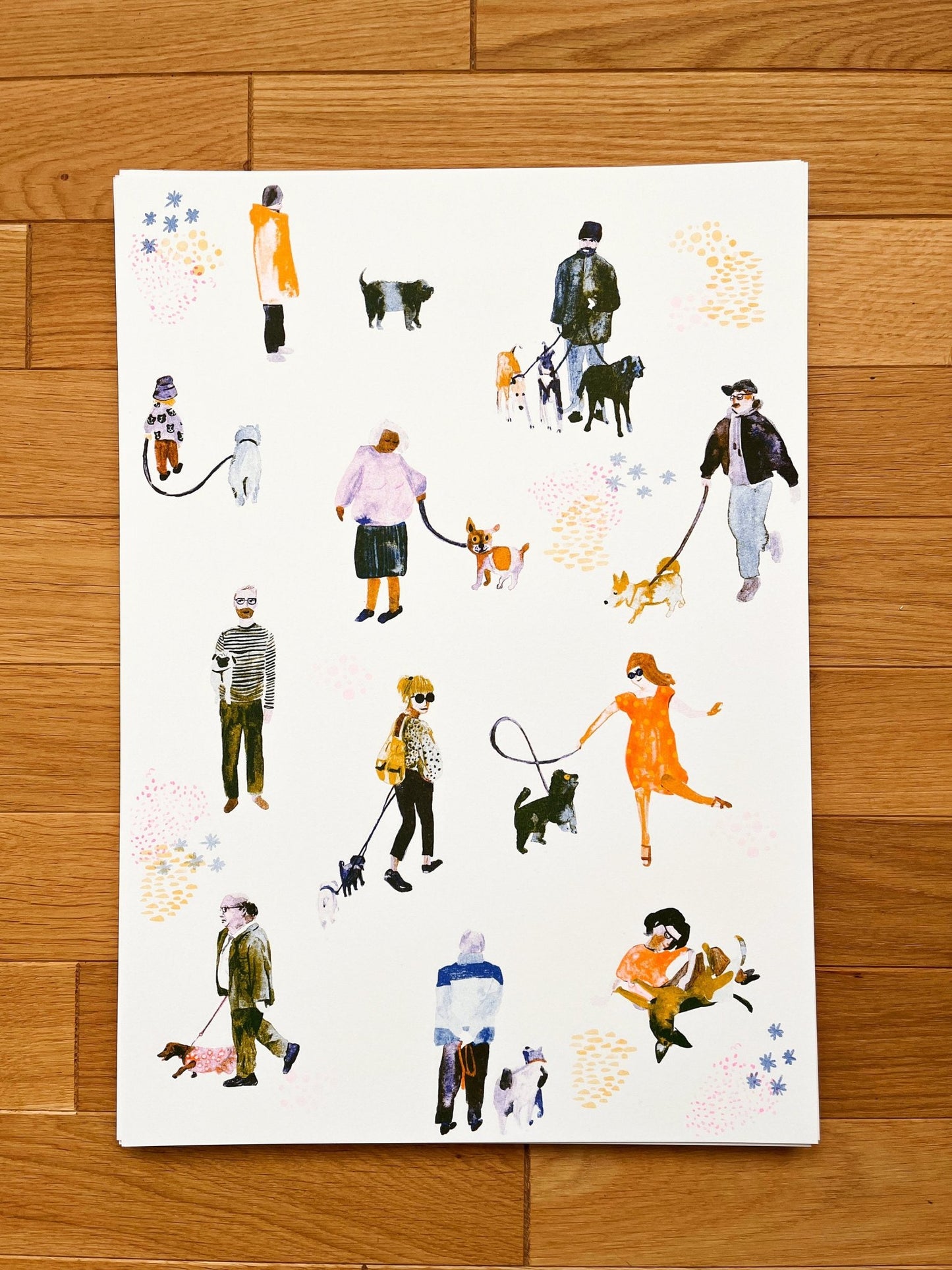 Riso Print Dogwalk Risografie - Halber Hahn