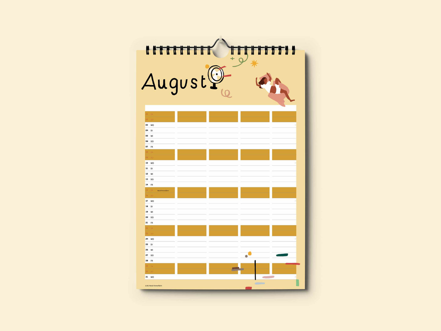 Wandkalender 2026 Familienplaner A3