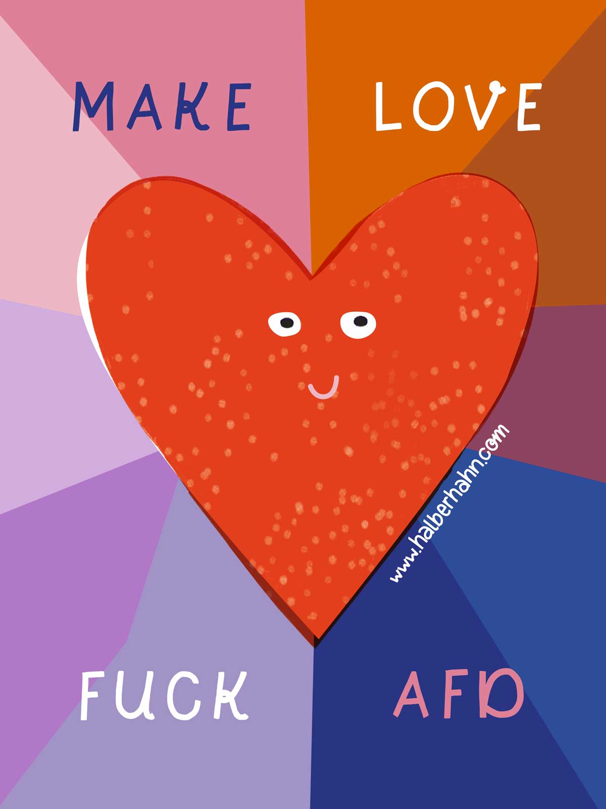 Poster make love fck afd