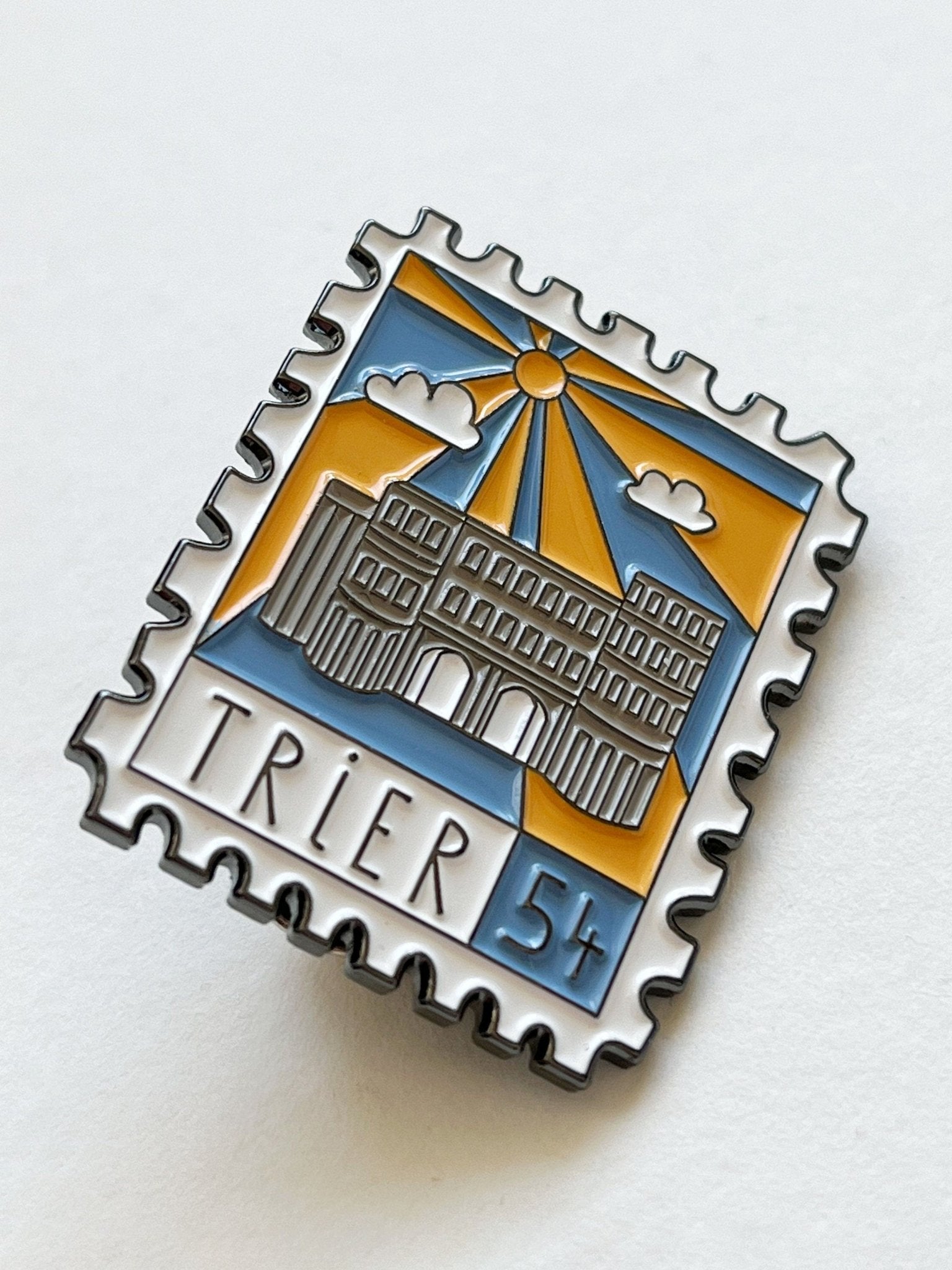 Emaillepin Porta Nigra Trier Softemaille - Halber Hahn