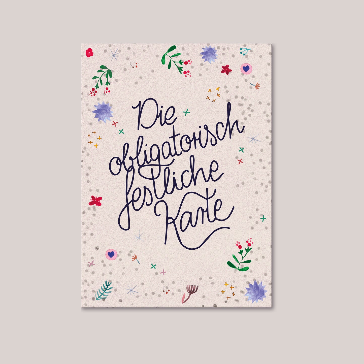 Postkarte obligatorisch festlich