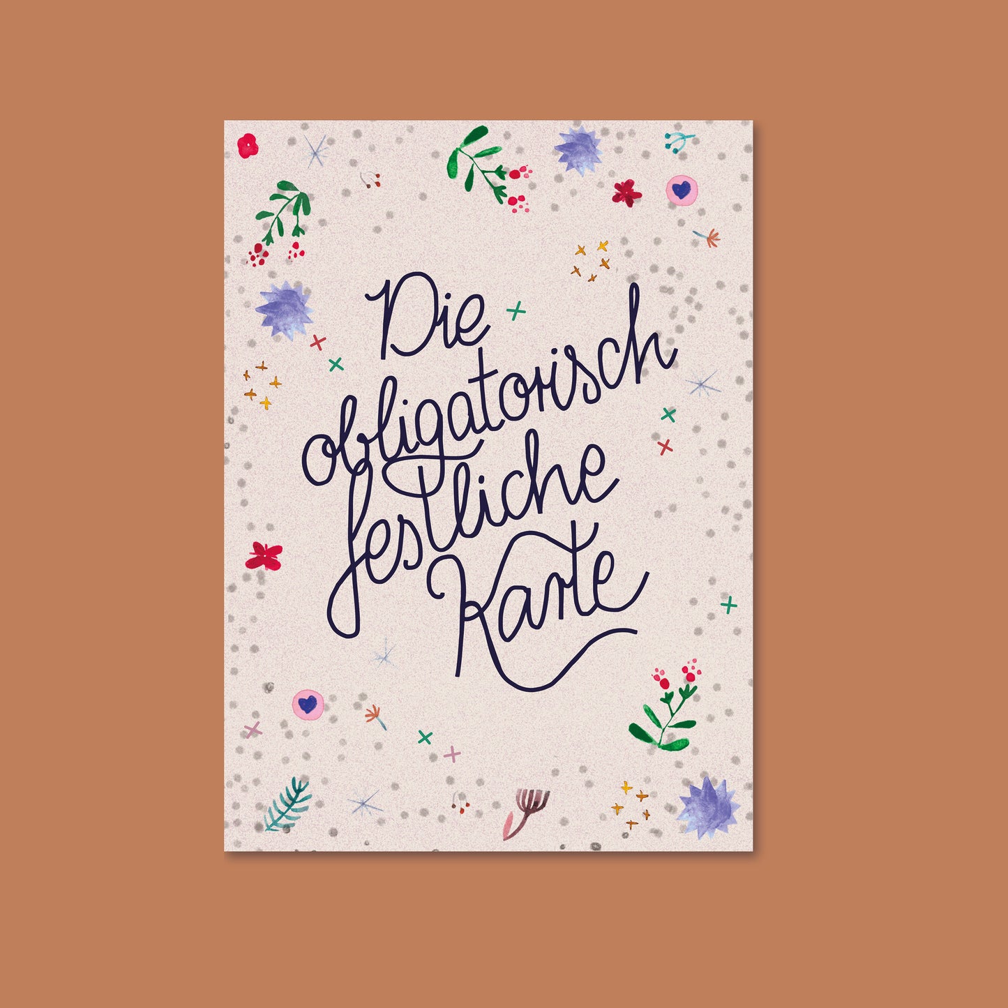 Postkarte obligatorisch festlich