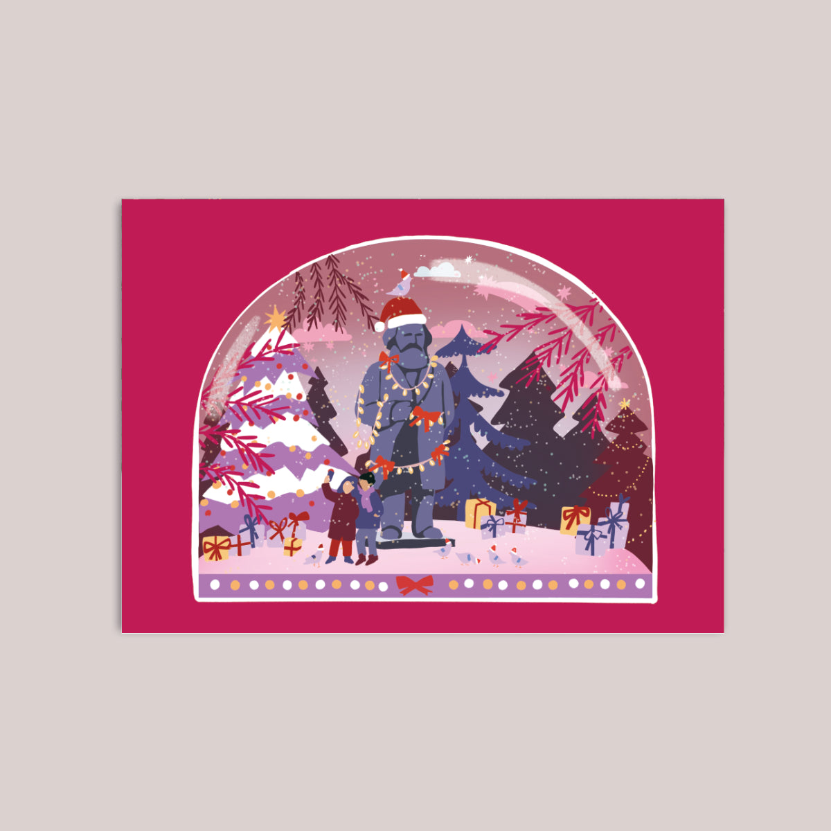 Postkarte Trier Karl Marx DinA6 Weihnachten