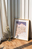 Riso Print Landschaft Schatzkarte Risografie - Halber Hahn
