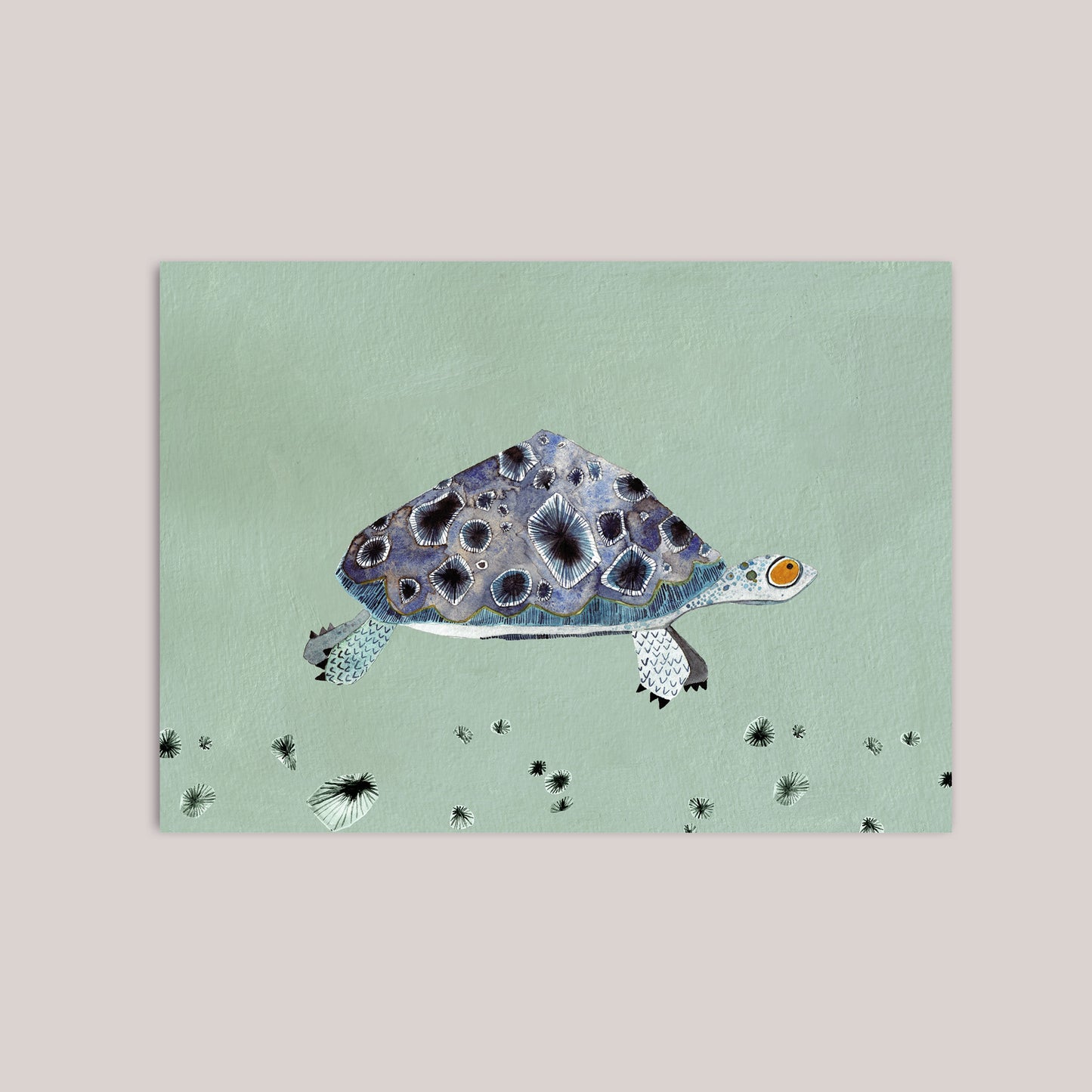Postkarte Schildkröte Tag
