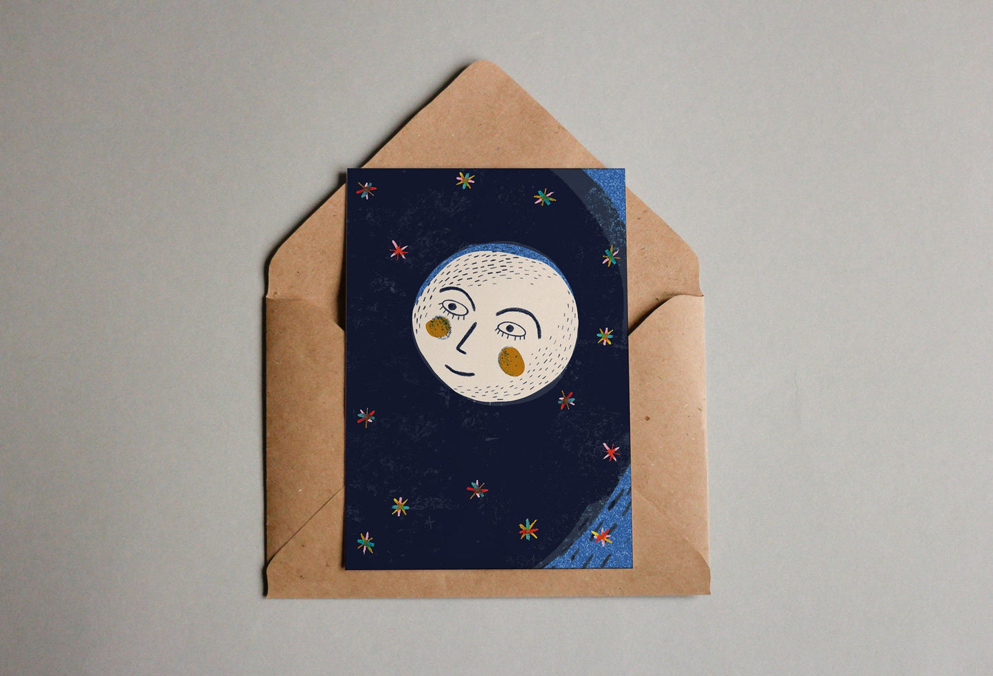 Postkarte Mond