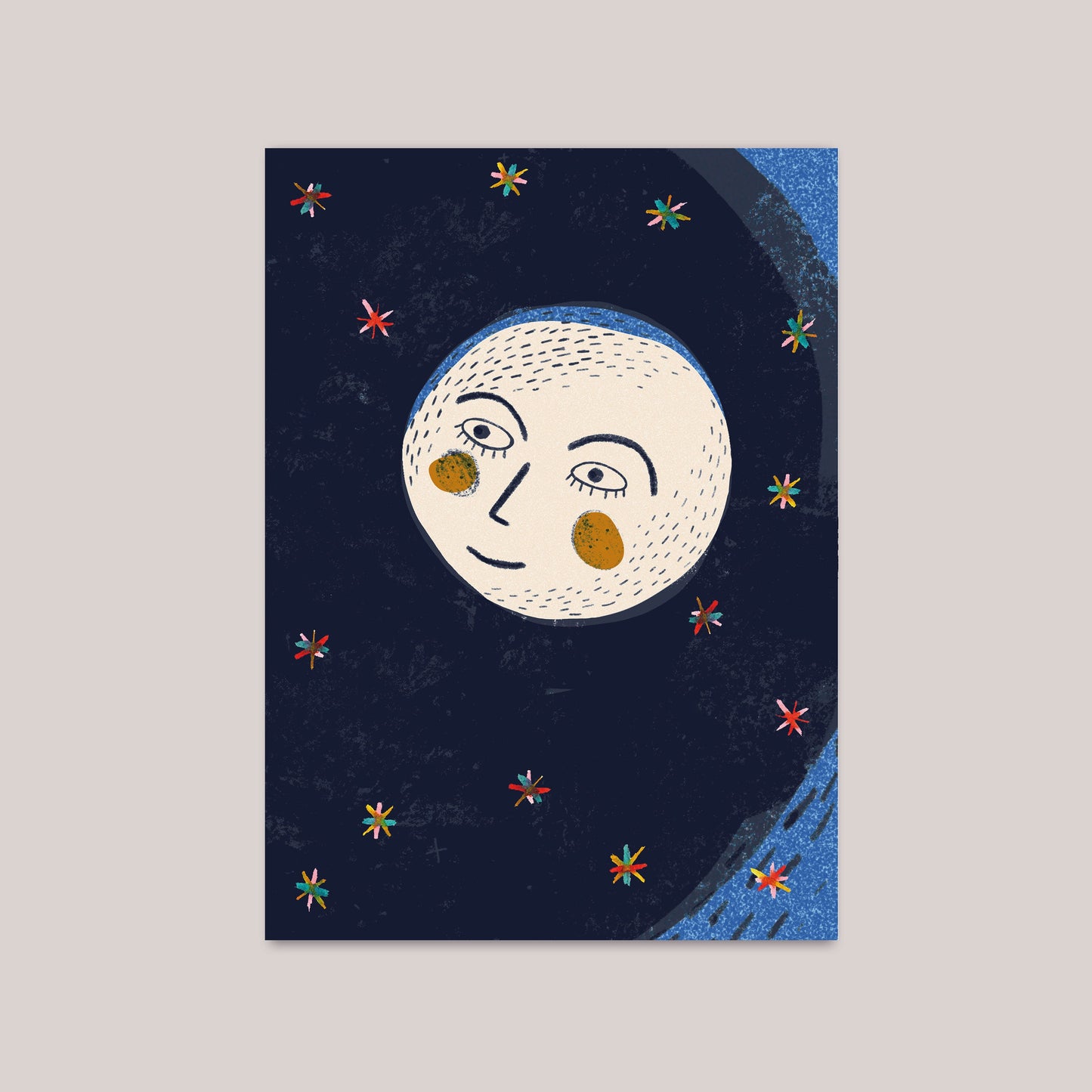Postkarte Mond