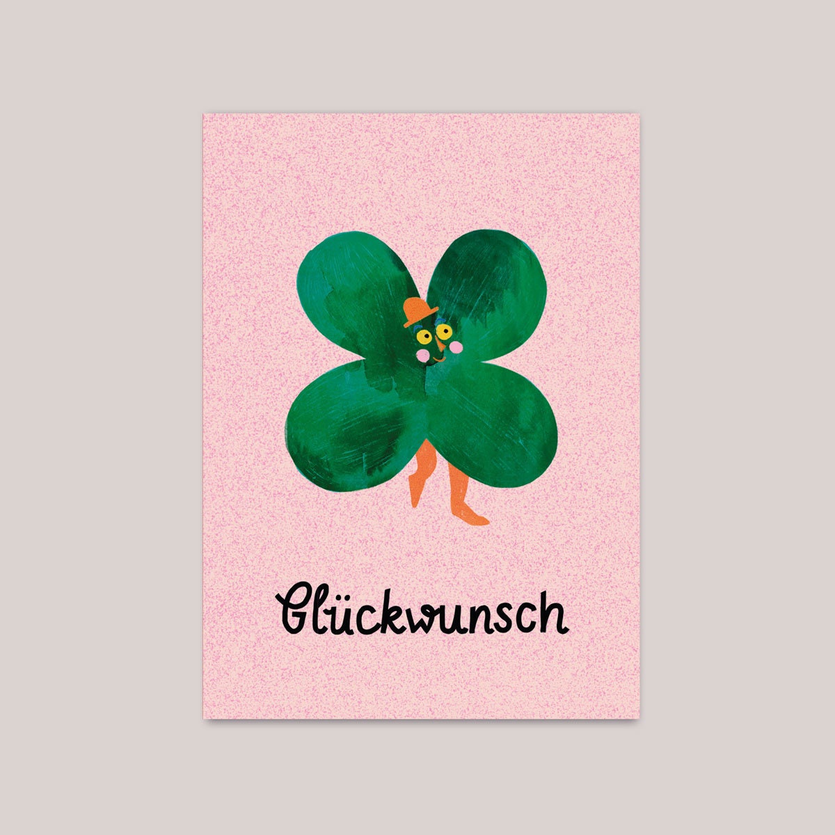 Minikarte Klee "Glückwunsch"