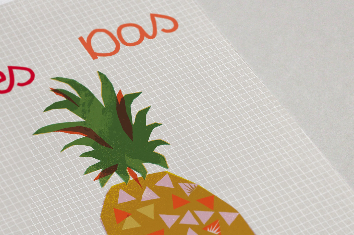 Postkarte Dies Das Ananas