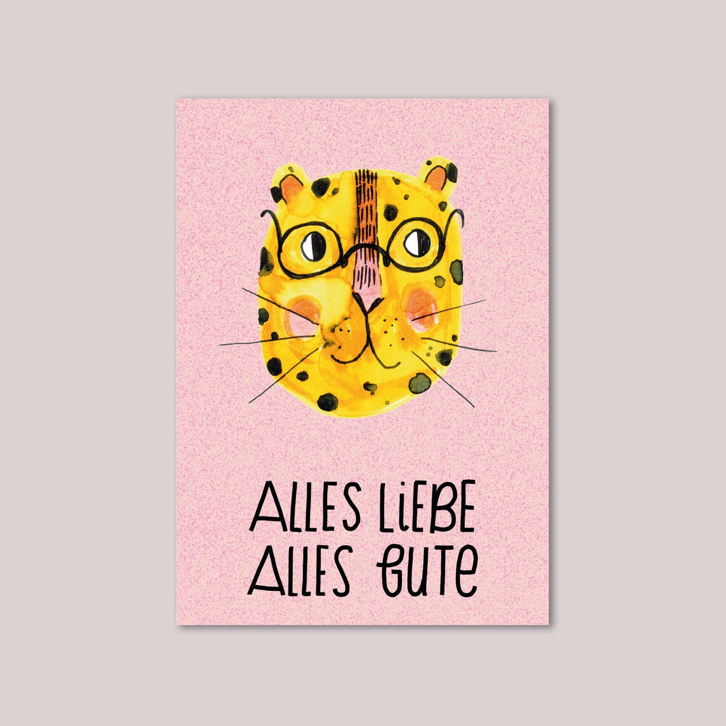 Minikarte Leo "Alles Liebe - Alles Gute"