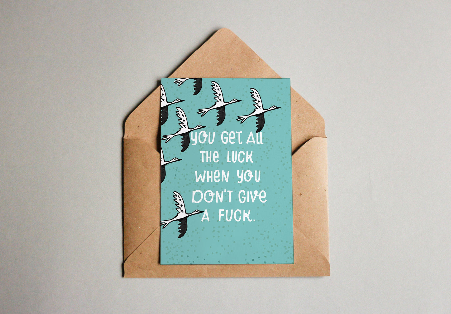 Postkarte Luck